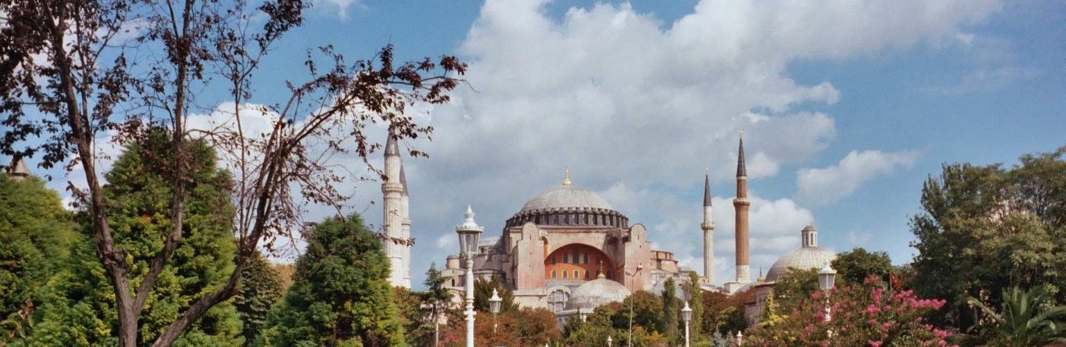 The Hagia Sofia, constructed 532-537AD
